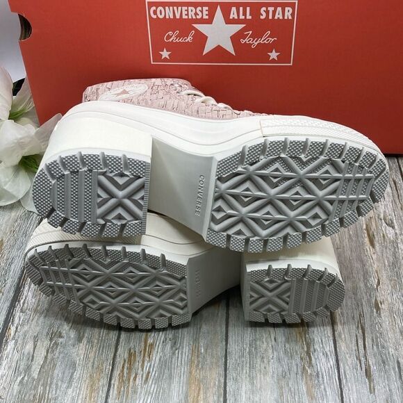 Converse Chuck 70 De Luxe Heel Hightop Satin Boots Shoes SneakersSize 7.5 - Picture 7 of 16